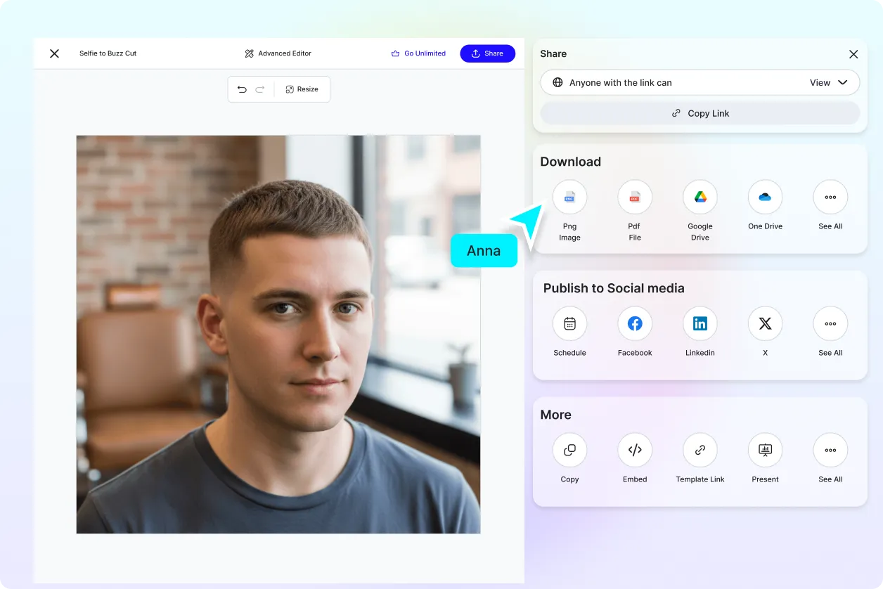 Free AI Buzz Cut Generator, Create Custom Haircut Designs Online